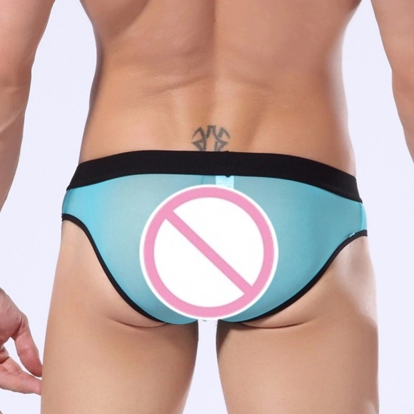 Blue Mesh Brief - Picture 4 of 5
